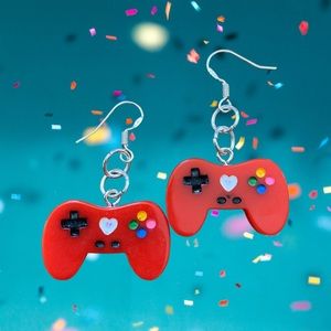 Video game controller earrings